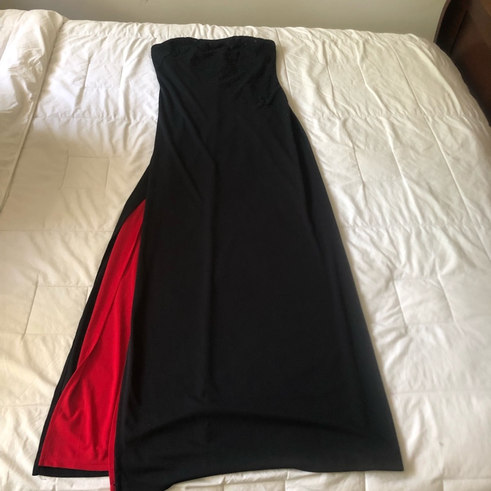 Express strapless evening gown